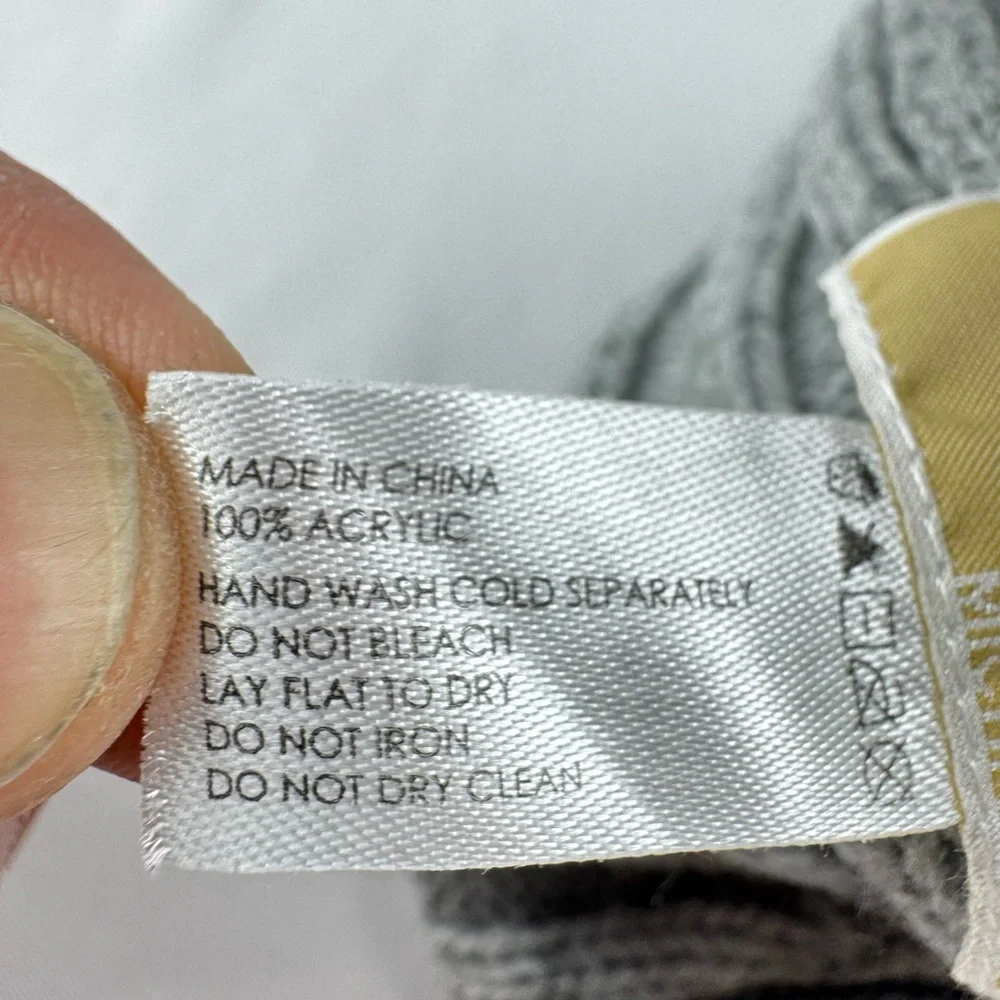 NWOT Michael Kors Gray Knit Beanie with Pom-Pom - Picture 4 of 5